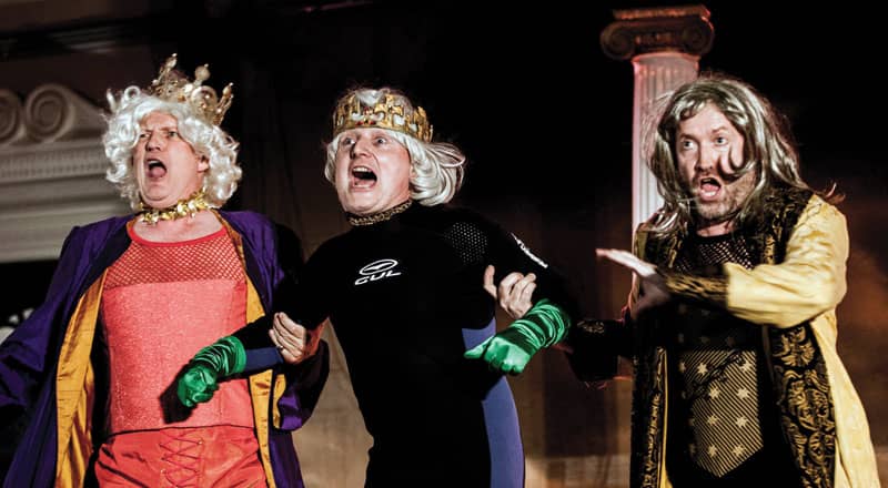 Charles-Johnston-as-Agamemnon-Paul-Featherstone-as-Menelaus-Robert-Gildon-as-Calchas